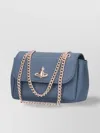 Vivienne Westwood Textured Chain Strap Shoulder Bag Metal Hardware