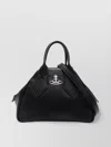 Vivienne Westwood Textured Pebbled Shoulder Bag With Adjustable Strap