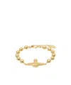 Vivienne Westwood Thames Mini Bas Relief Bracelet In Gold