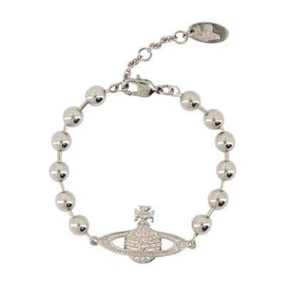 Vivienne Westwood Thames Mini  Bracelet In Silver