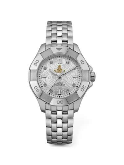 Vivienne Westwood The Brompton 36mm Watch In Silver