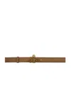 Vivienne Westwood Thin Line Orb Belt In Brown