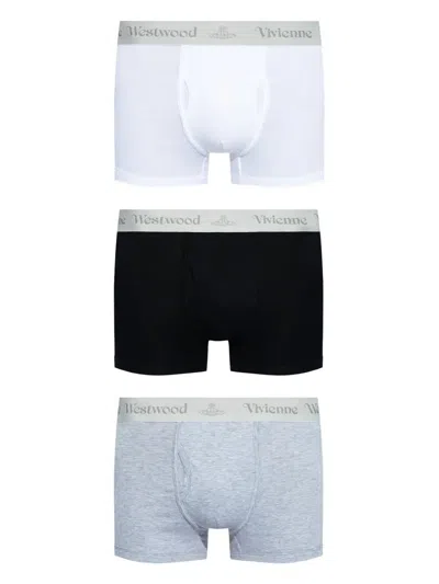 VIVIENNE WESTWOOD THREE PACK BOXER GREY BAND,2SVS22B01.520038