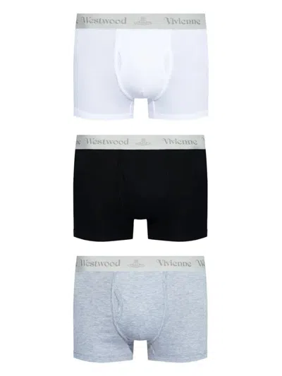 VIVIENNE WESTWOOD VIVIENNE WESTWOOD THREE PACK BOXER GREY BAND