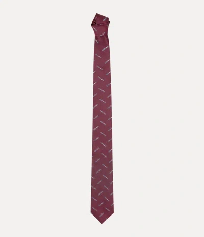 Vivienne Westwood Tie 7cm Bordeaux Chaos Men In Burgundy