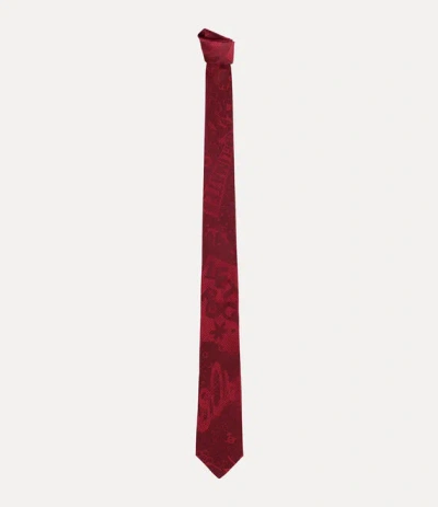 Vivienne Westwood Tie 7cm Bordeaux Let It Rock Men In Burgundy