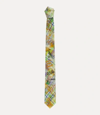 Vivienne Westwood Tie 7cm Green Icon Men