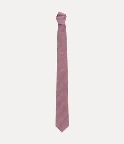 Vivienne Westwood Tie 7cm Pink Multi Orb Men | ModeSens