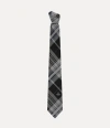 Vivienne Westwood Tie 8.5cm Black Tartan Men In Black