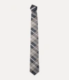 Vivienne Westwood Tie 8.5cm Black Tartan Men In Gray