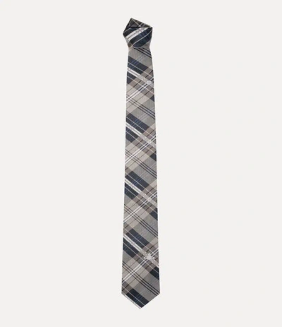 Vivienne Westwood Tie 8.5cm Black Tartan Men