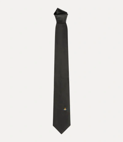 Vivienne Westwood Tie 8.5cm Black Uni Men