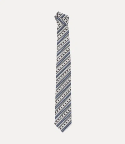 Vivienne Westwood Tie 8.5cm Navy Blue Tea Towel Men