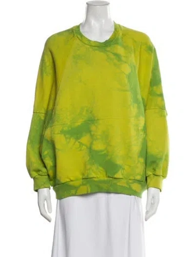 Pre-owned Vivienne Westwood Tie-dye Print Crew Neck Sweatshirt W/ Tags In Green