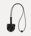 Vivienne Westwood Tiger Head Charm Strap Shiny Veget Tanned Black One Size Unisex In Black