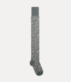 Vivienne Westwood Tiger Over The Knee Socks Tiger Over The Knee Grey Os-u Women In Grey