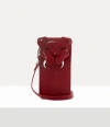Vivienne Westwood Tiger Phone Bag Shiny Veget Tanned Red