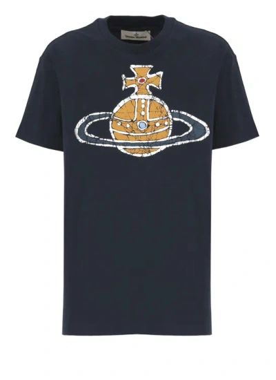 Vivienne Westwood Time Machine Classic T-shirt In Navy