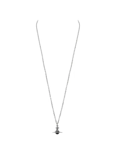 Vivienne Westwood Tiny Orb Pendant Necklace In Metallic