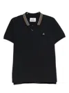 Vivienne Westwood Classic Cotton Pique Polo Shirt In Black