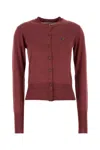 Vivienne Westwood Tiziano Red Wool Blend Bea Cardigan In Red
