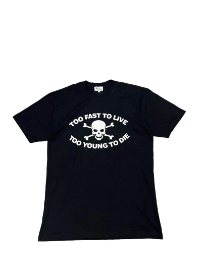 Pre-owned Vivienne Westwood “too Fast To Live Too Young To Die” Shirt In Black