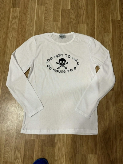 Pre-owned Vivienne Westwood "too Fast To Live Too Young To Die" Size L In White