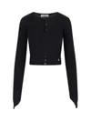 Vivienne Westwood Cropped Fitted Knit Sweater With Button Placket