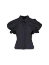 Vivienne Westwood Relaxed Fit Top Puff Sleeves In Black