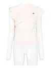 Vivienne Westwood Hebo Draped-shoulder Cotton Top