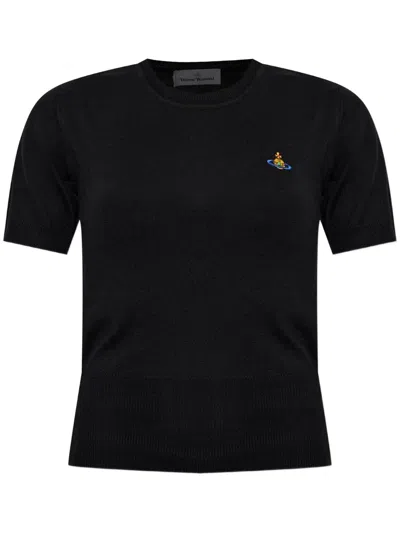Vivienne Westwood Top Bea In Lana In Black