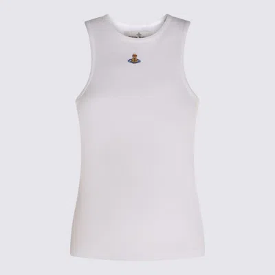 Vivienne Westwood Sleeveless Top Ribbed Texture In Neutral
