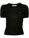 Vivienne Westwood Cotton And Cashmere Blend Top In Black