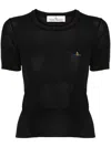 Vivienne Westwood Bea Short Sleeve Sweater In Black