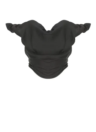 Vivienne Westwood Heart Top In Regenerative Poplin In Black