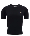 Vivienne Westwood Bea Short Sleeve Sweater In Black