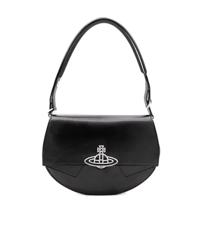 Vivienne Westwood Top Handle Handbag In Black