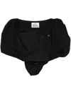 Vivienne Westwood Women Heart Asymmetric Cotton Top In Black