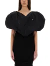 Vivienne Westwood Embroidered-logo Asymmetric Blouse In Black