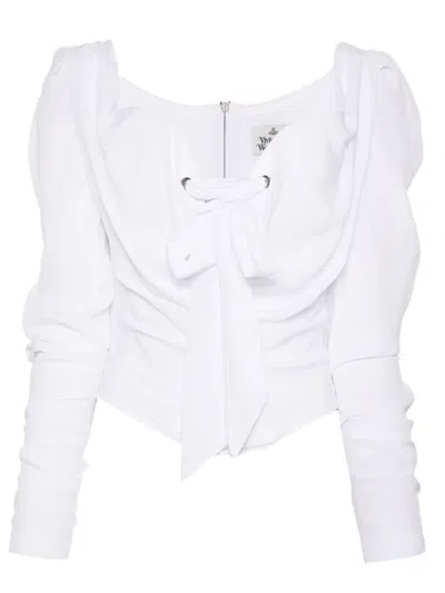 Vivienne Westwood Iwona Corset Top In A402 White