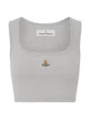 Vivienne Westwood Top With Neckline In Gray