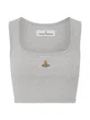 Vivienne Westwood Top With Neckline In Gray