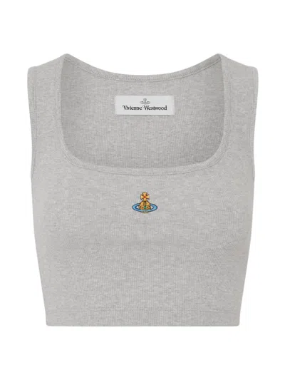 Vivienne Westwood Top With Neckline In Gray