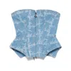 Vivienne Westwood Cobrax Denim Corset In Blue