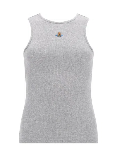 Vivienne Westwood Tops With Logo In Gray