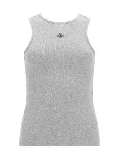 Vivienne Westwood Tops With Logo In Gray