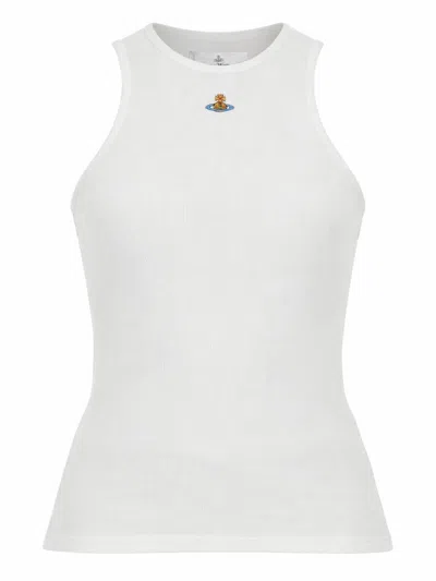 Vivienne Westwood White Rib Jersey 90s Tank Top