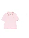 Vivienne Westwood Collared Polo Top Striped Sleeves In Pink