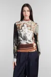 Vivienne Westwood Graphic Printed Turtleneck Top In Multicolor
