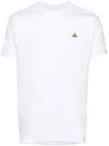 Vivienne Westwood Orb-embroidered Organic Cotton T-shirt In White